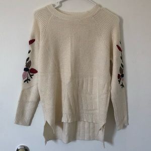 soft embroidered sweater